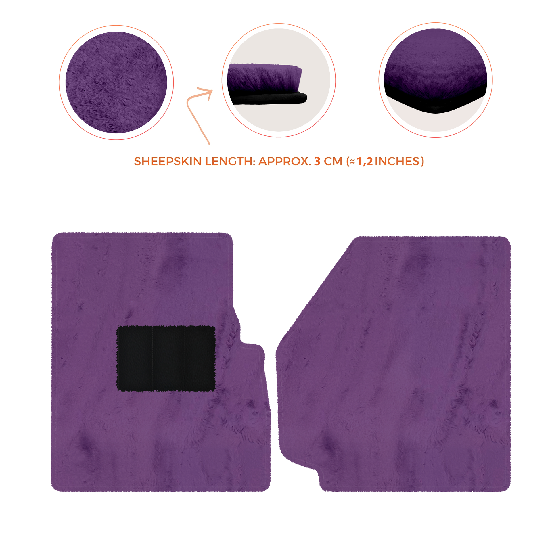 Premium Sheepskin Floor Mats for Land Rover Discovery (2004-2009)