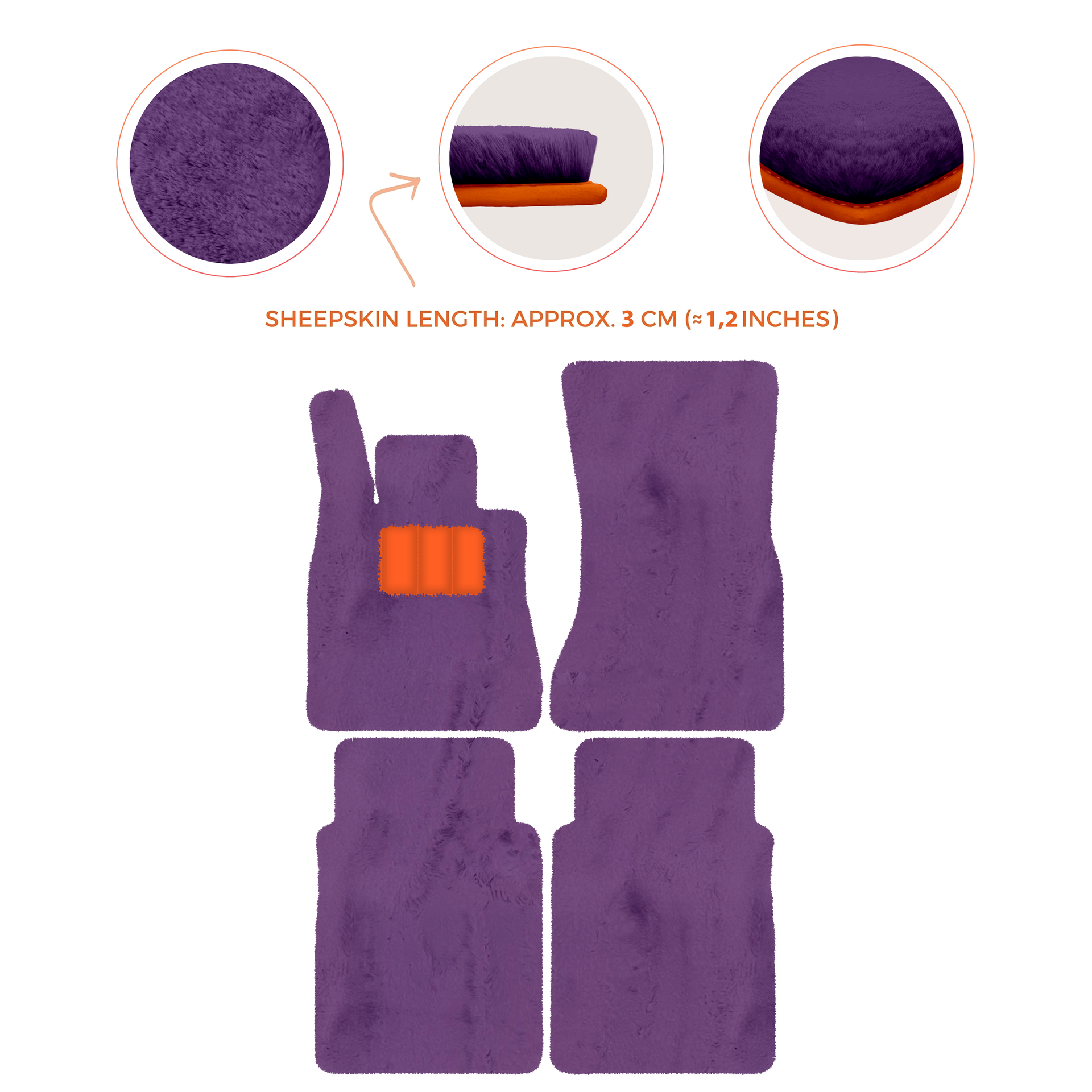 Luxury Sheepskin Floor Mats for Mercedes-Benz G-Class W463 (2018-2023)