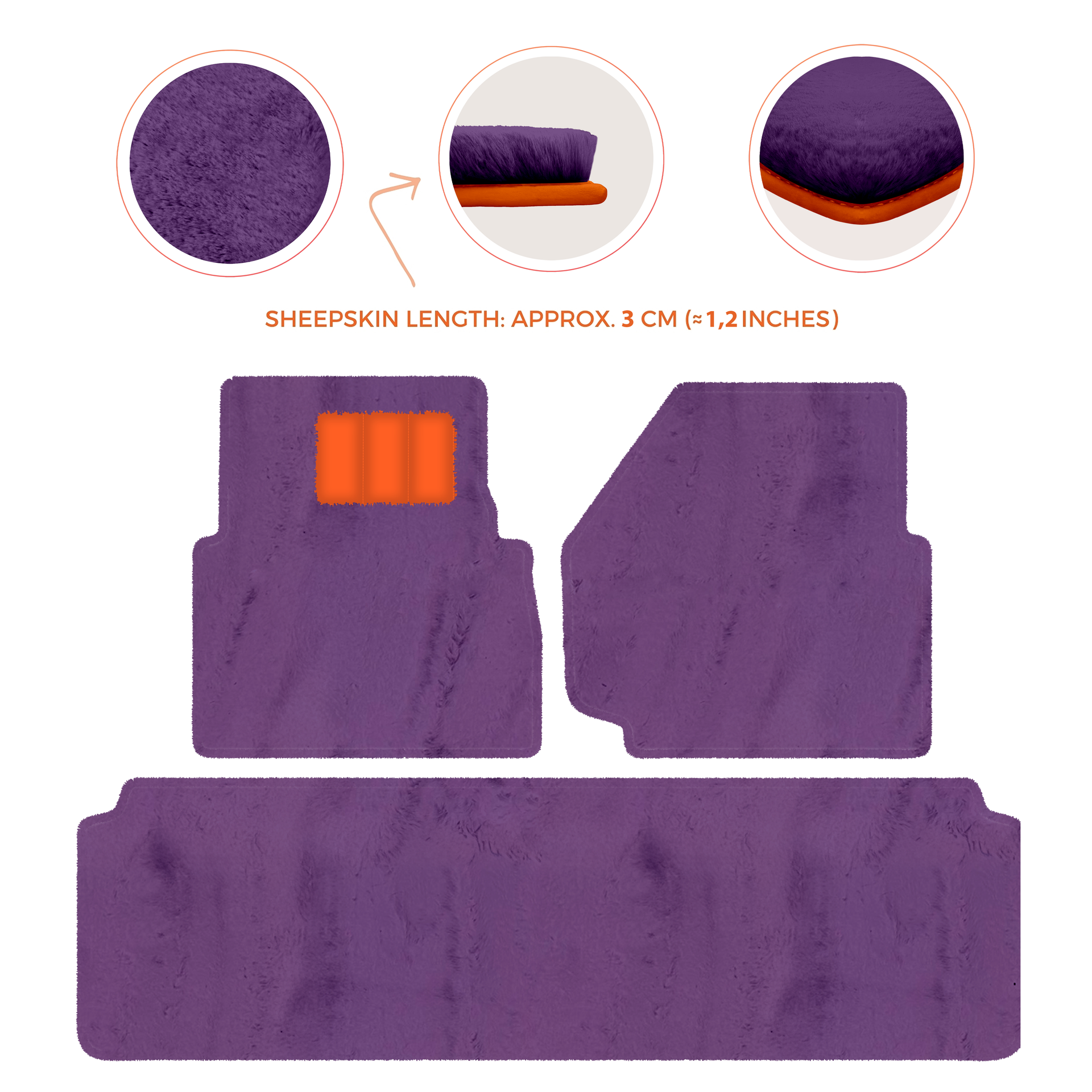 Luxurious Premium Sheepskin Floor Mats for Range Rover (2012-2022)