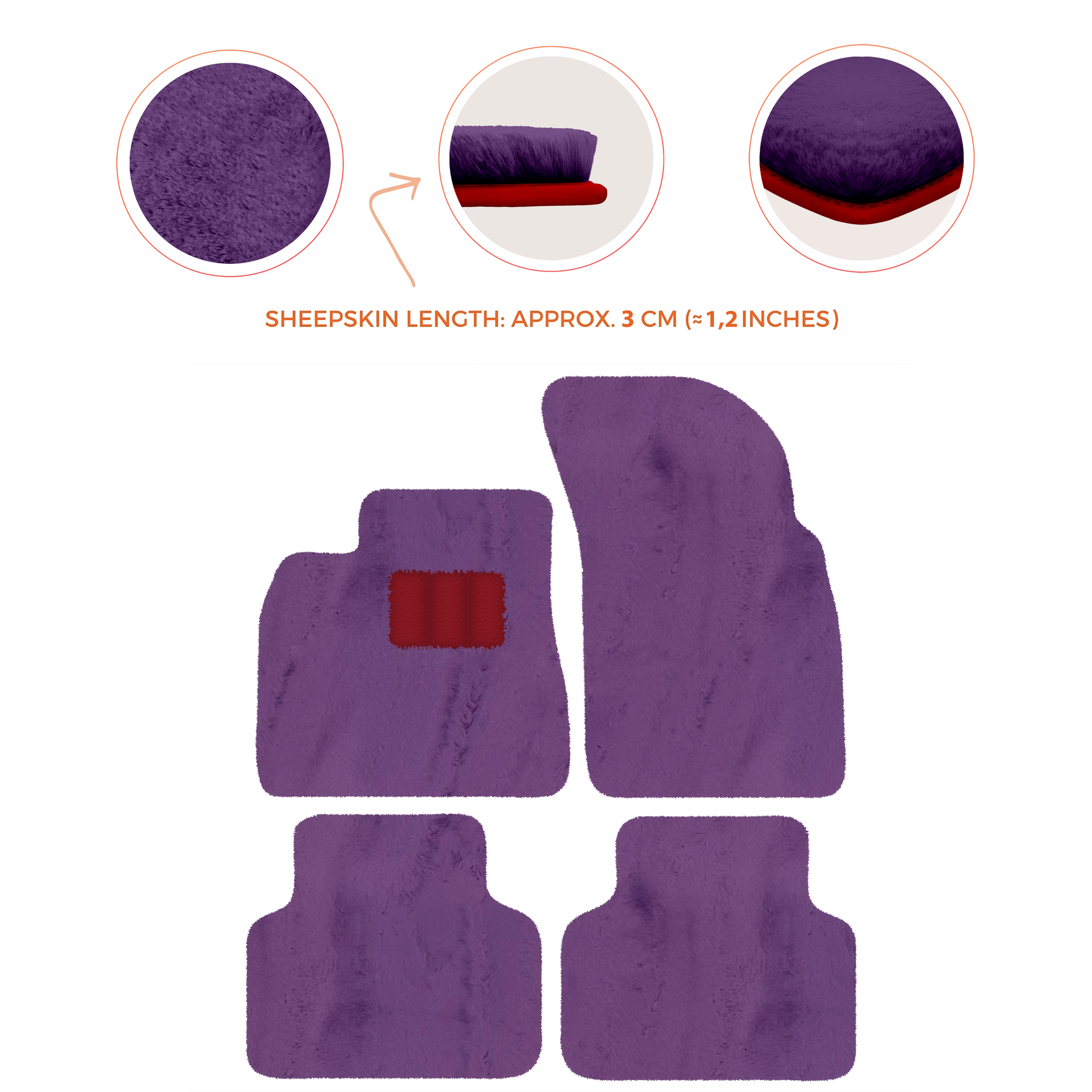 Premium Luxury Sheepskin Floor Mats for Bentley Bentayga 2015-2023