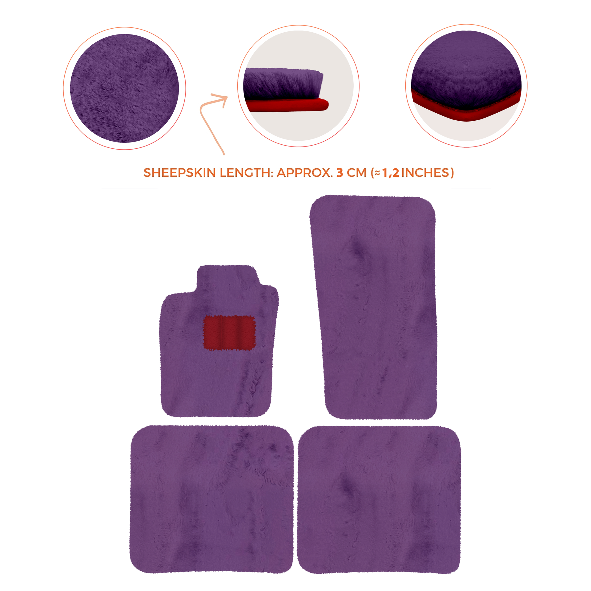 Premium Sheepskin Floor Mats for Bentley Bentayga (2015-2023)