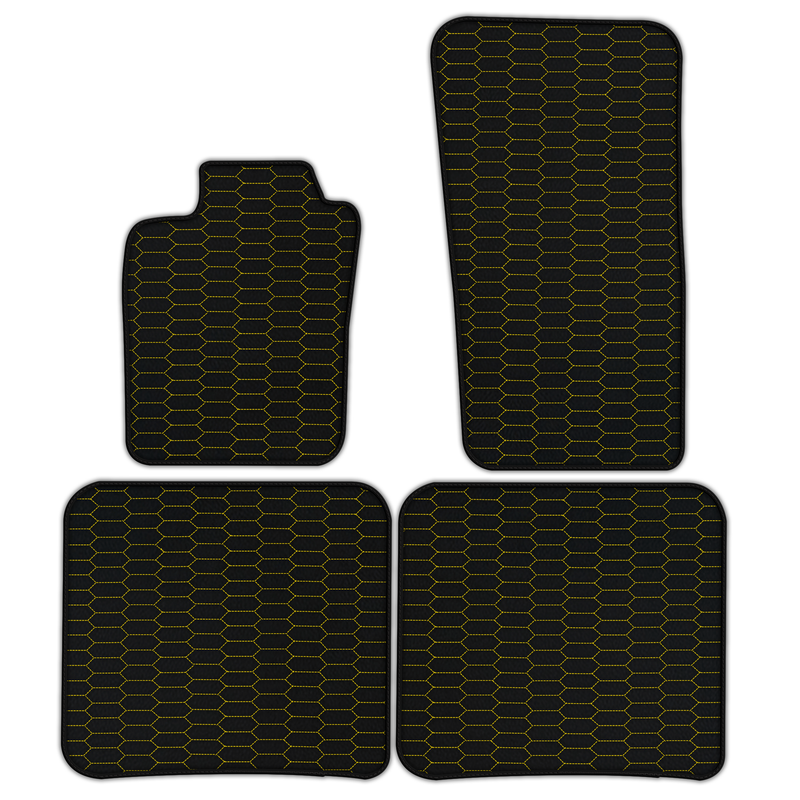 Customizable Leather Floor Mats with Raptor Hex Pattern for Bentley Flying Spur (2019-2023)