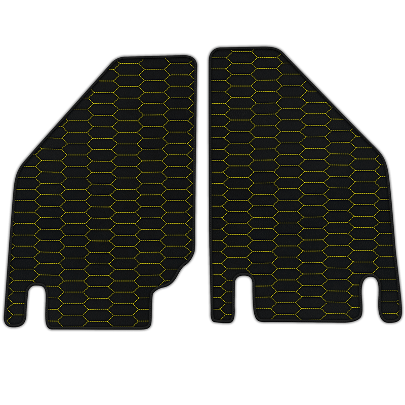 Tapis de voiture en cuir sur mesure avec motif Raptor Hex