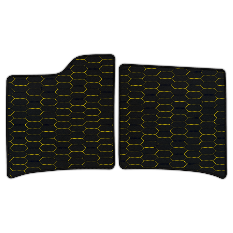 Customizable Leather Floor Mats with Raptor Hex Pattern for Ferrari 12Cilindri (2024-2026)