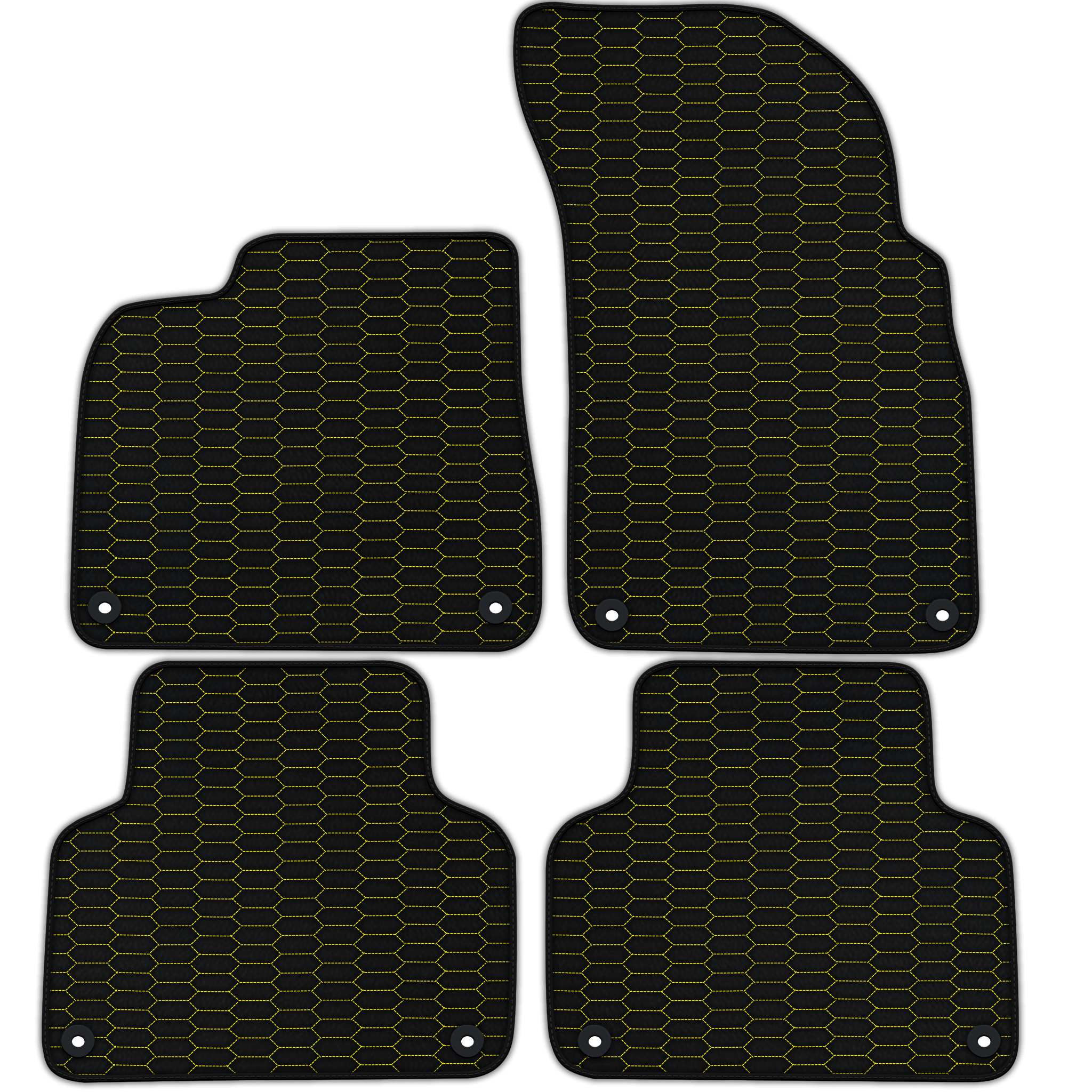 Customizable Leather Floor Mats with Raptor Hex Pattern for Lamborghini Urus (2018-2026)