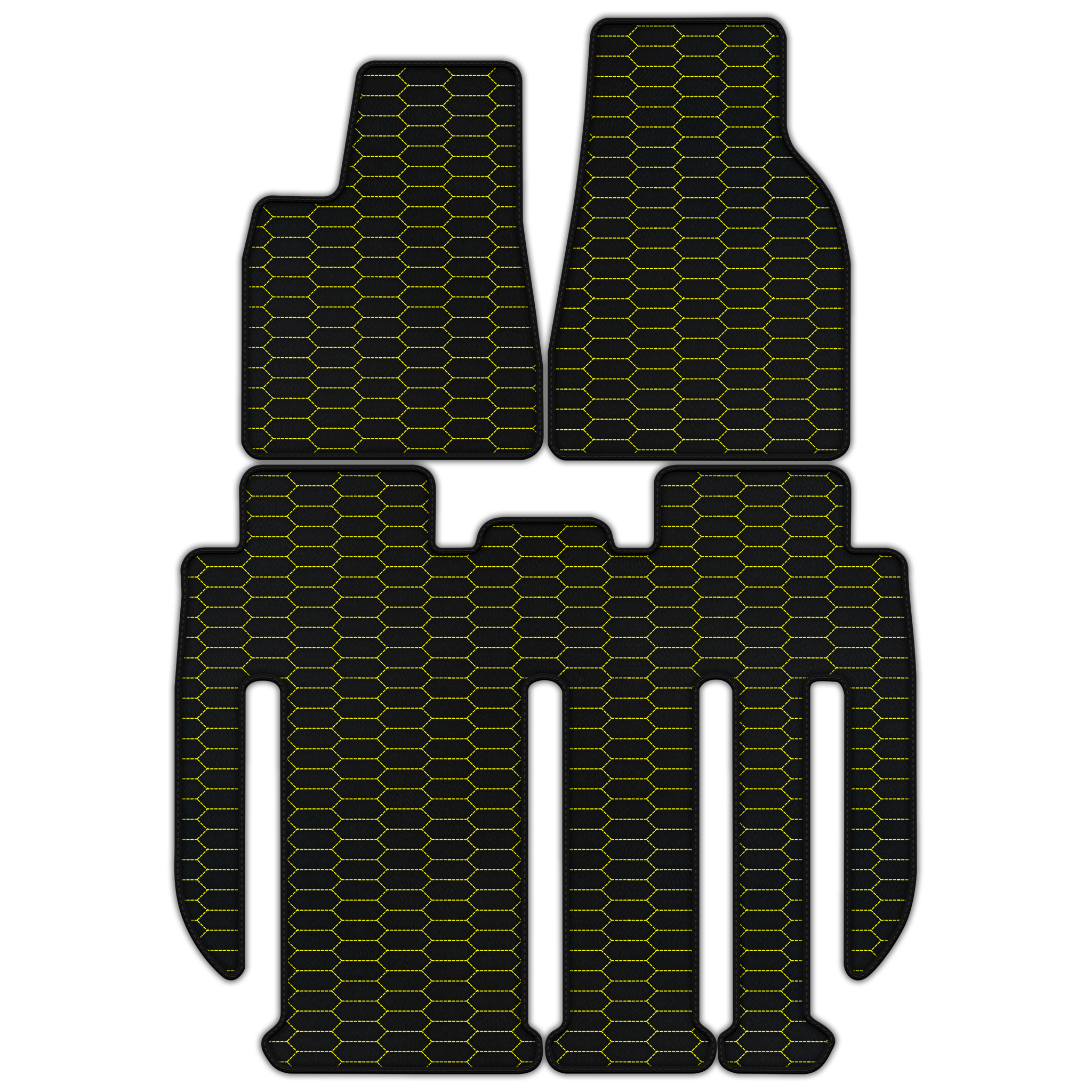 Custom Leather Floor Mats for Tesla Model X 7-Seater (2017-2025)