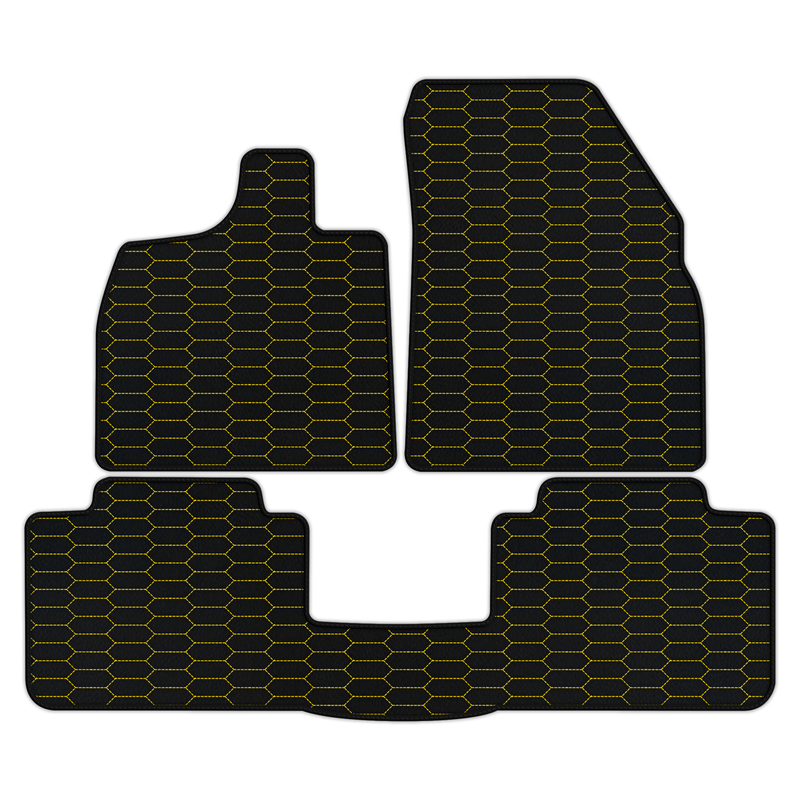 Customizable Leather Floor Mats with Raptor Hex Pattern for Lotus Emeya (2024-2025)