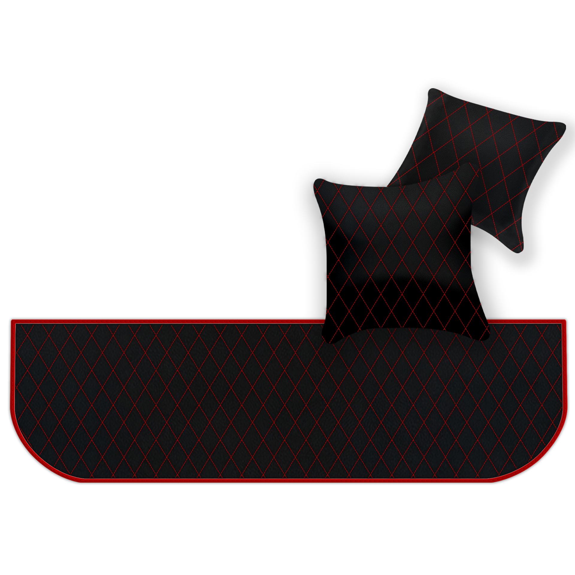 Customizable Floor Mats From Carpet With Leather for Ferrari 550 Maranello (1996-2002) - AutoWin