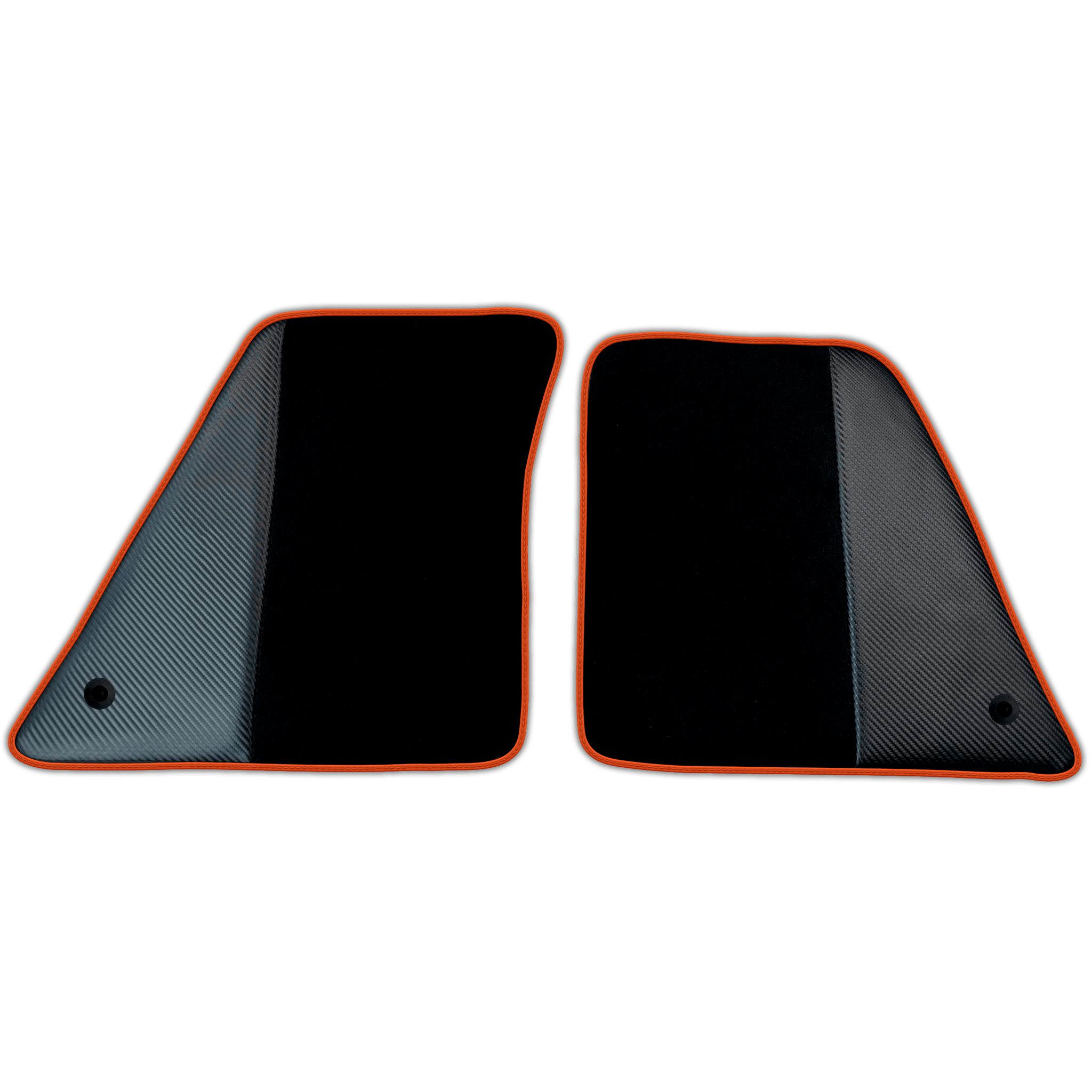 Black Floor Mats for Ferrari SF90 Stradale (2019-2024) with Carbon Fiber | Various Trim Colors