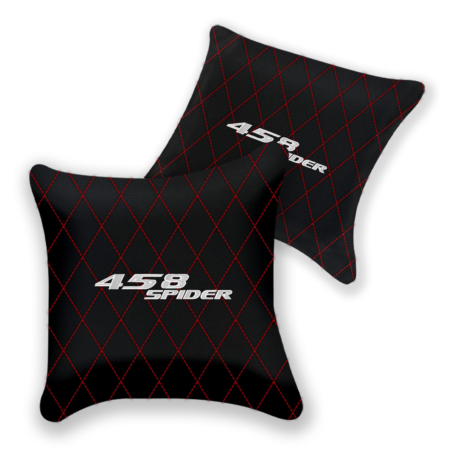 Custom Black Leather Pillows for Ferrari 458 Speciale (2012-2015)