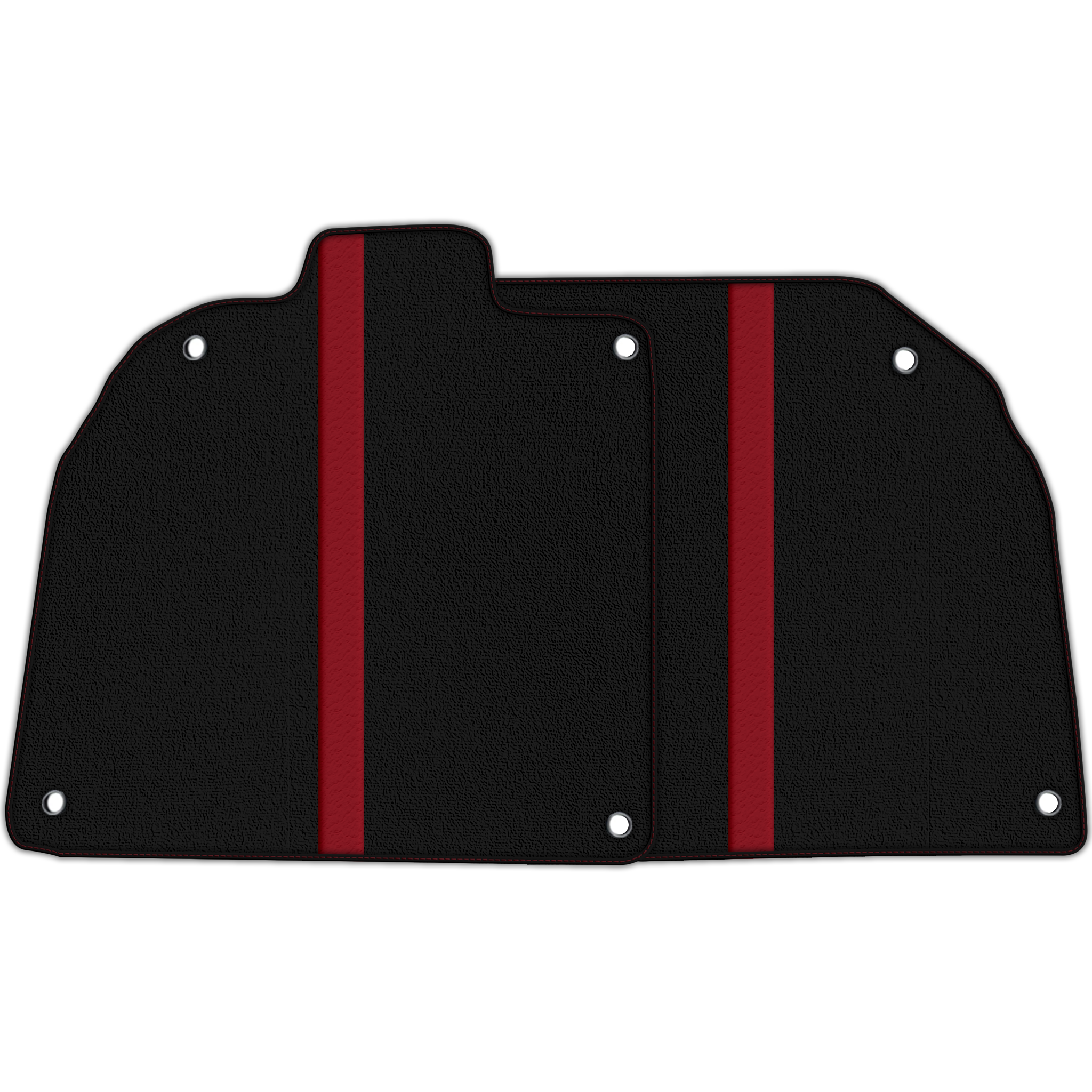 Black Floor Mats with Leather Line for Lamborghini Aventador SV - Various Colors