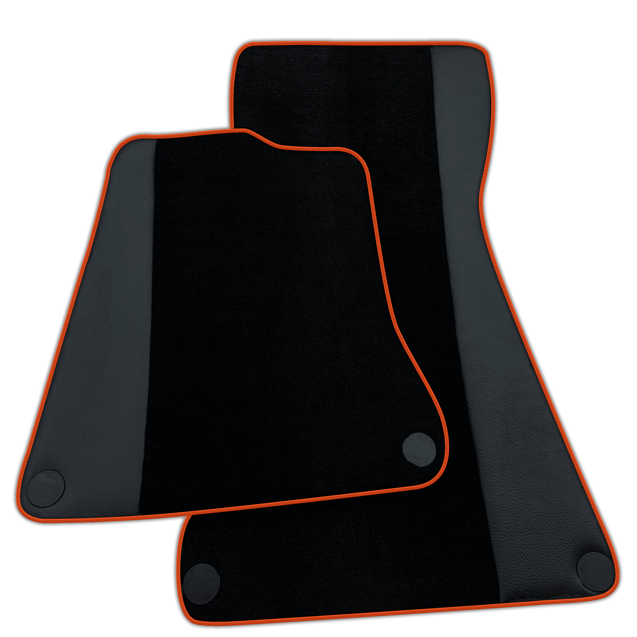 Black Floor Mats for McLaren 570S (2015-2021) with Leather