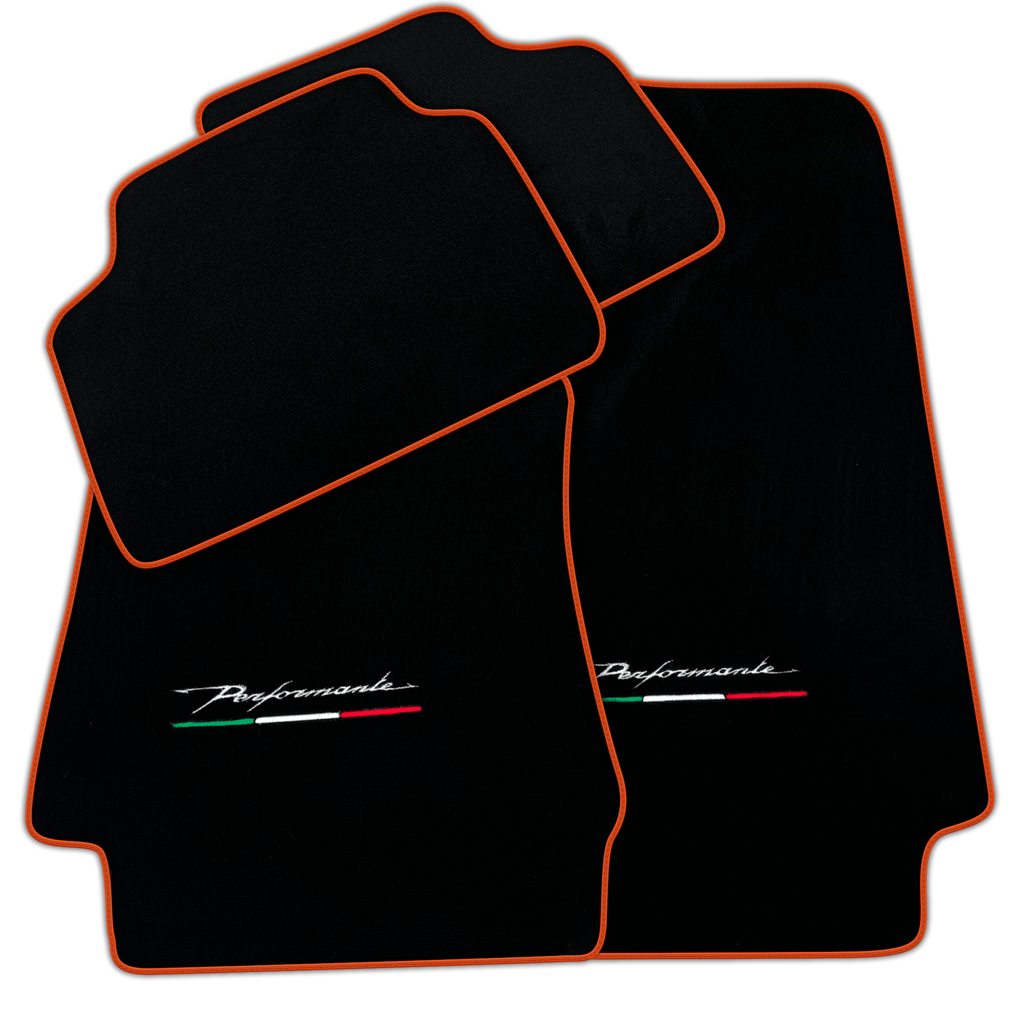 Black Floor Mats for Alfa Romeo Giulia (2016-2024) All Wheel Drive Performante