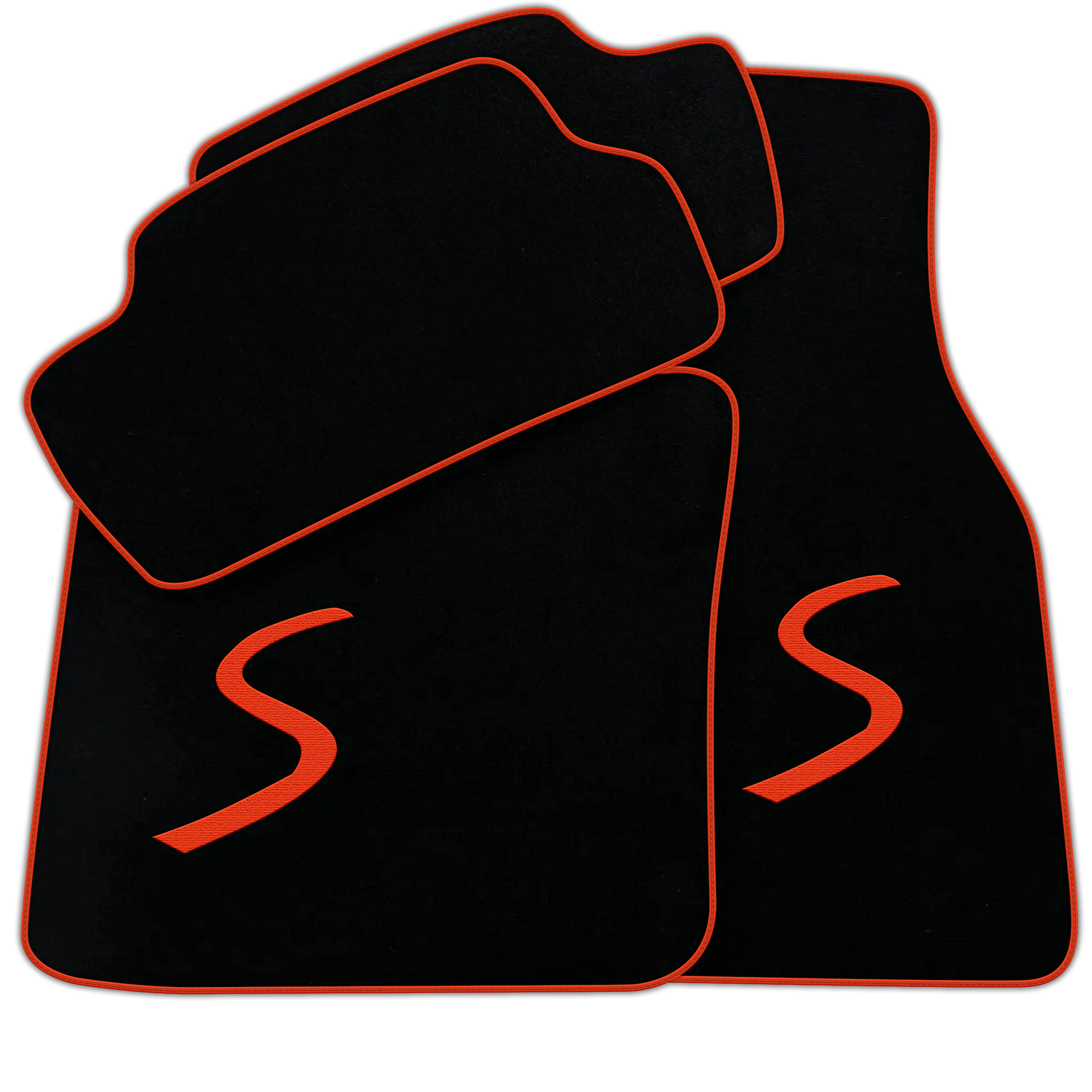 Black Floor Mats for Mini Cooper / One F56 3-Doors (2014-2023)