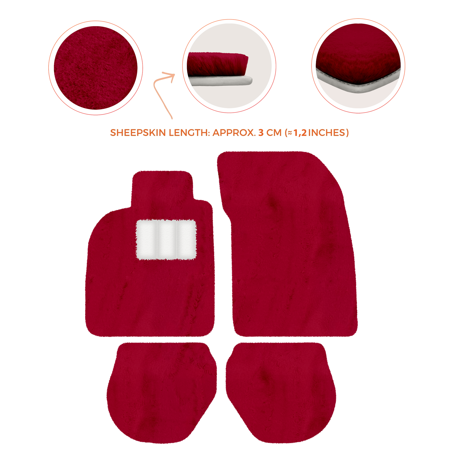 Customizable Leather Floor Mats with Interlaced Hex Pattern for Porsche 911 - 993 (1994-1998) - AutoWin