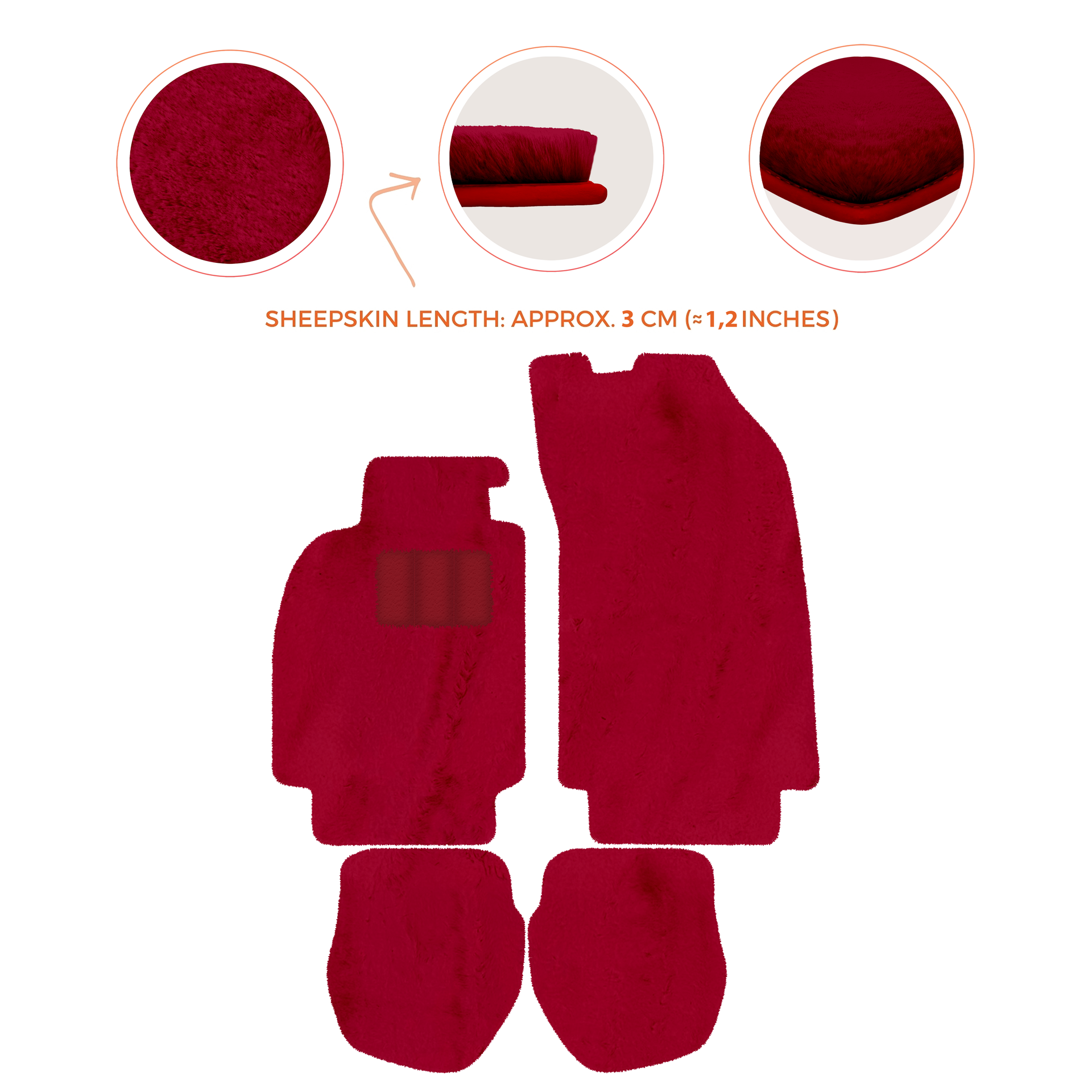 Light Blue Floor Mats for Porsche 964 (1989-1994) with Leather - AutoWin