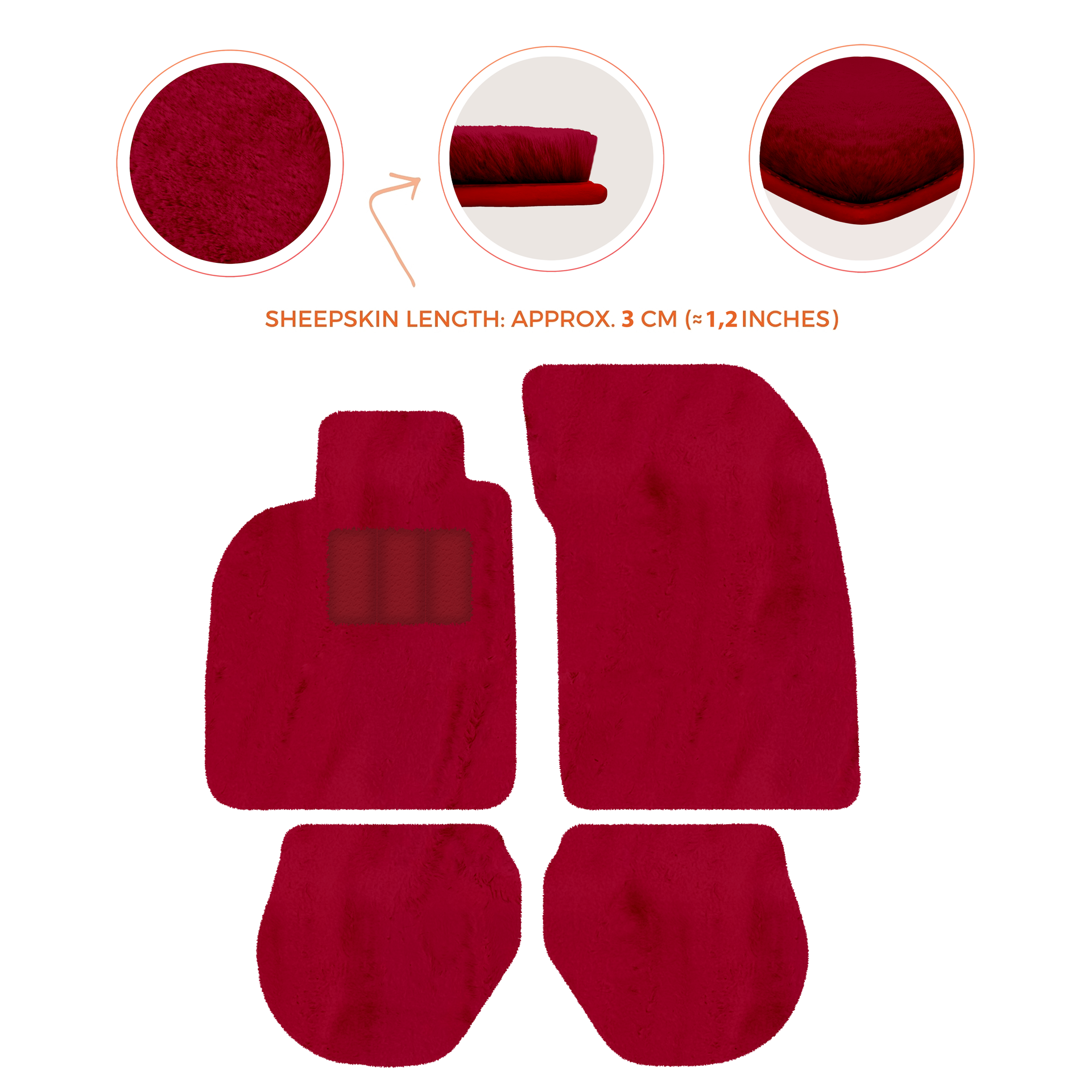 Customizable Leather Floor Mats with Interlaced Hex Pattern for Porsche 911 - 993 (1994-1998) - AutoWin