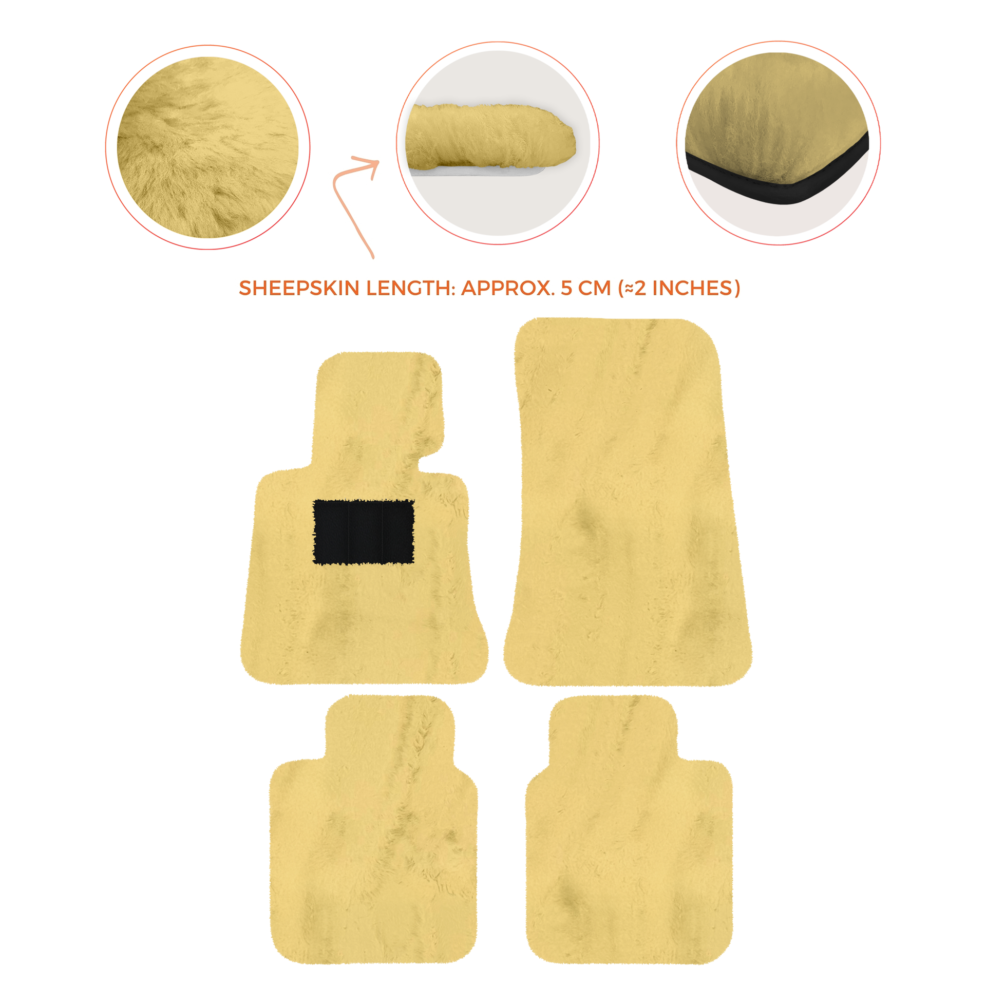 Luxury Sheepskin Floor Mats for Rolls-Royce Ghost Series I (2010-2014)