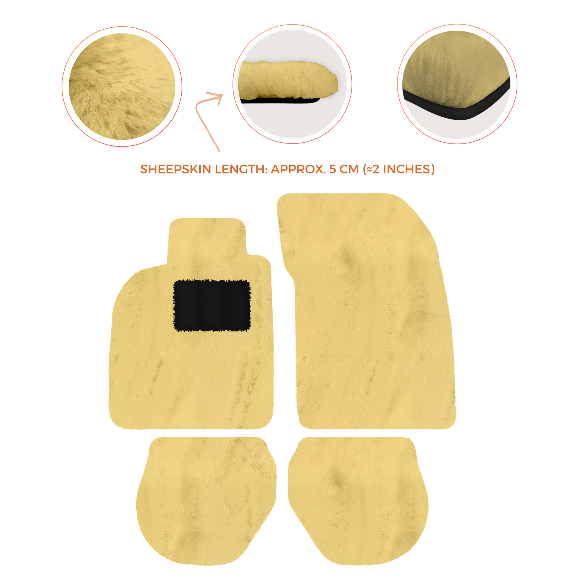 Customizable Leather Floor Mats with Interlaced Hex Pattern for Porsche 911 - 993 (1994-1998) - AutoWin