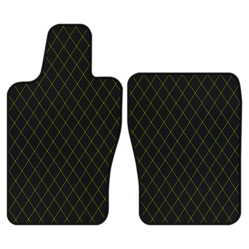 Customizable Leather Floor Mats with Single Diamond Pattern for Aston Martin Vantage Roadster (2020-2026)