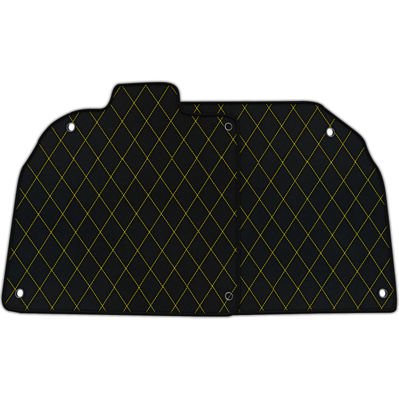 Customizable Leather Floor Mats with Single Diamond Pattern for Lamborghini Sian (2020-2022)