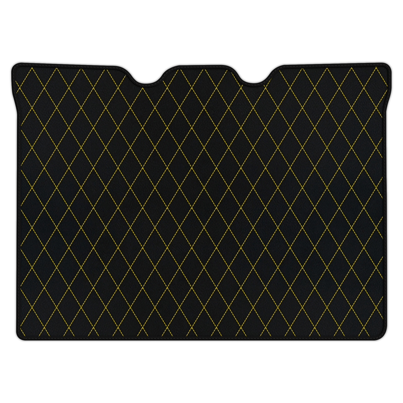 Customizable Leather Trunk Floor Mats with Single Diamond Pattern for Ferrari F430 (2004-2009)