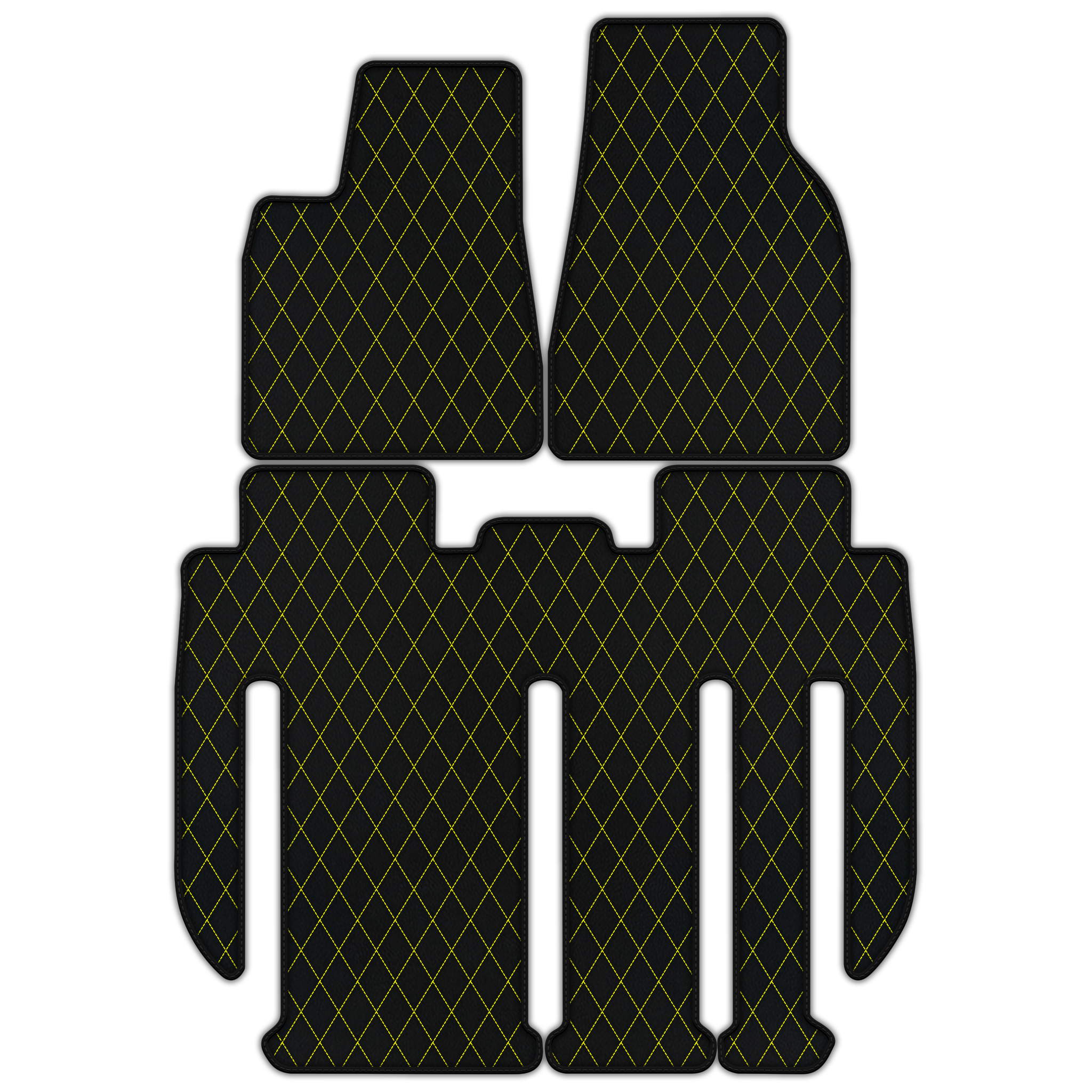 Custom Leather Floor Mats for Tesla Model X 7-Seater (2017-2025)