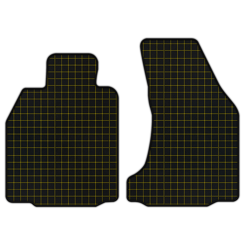 Customizable Leather Floor Mats with Square Pattern for Porsche Porsche 987 Cayman (2009-2012)