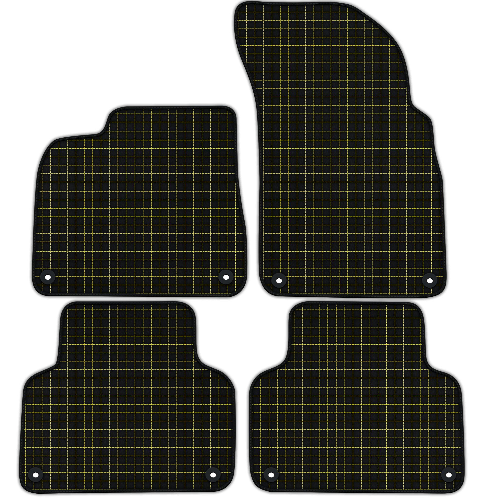 Customizable Leather Floor Mats with Square Pattern for Lamborghini Urus (2018-2026)