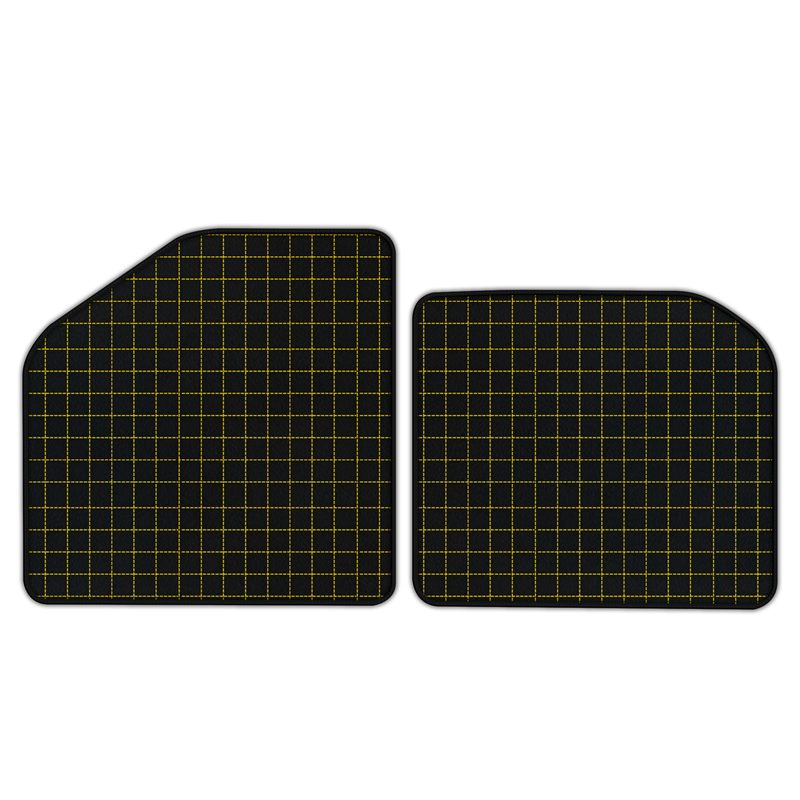 Customizable Leather Floor Mats with Square Pattern for Porsche Carrera GT (2004-2006)