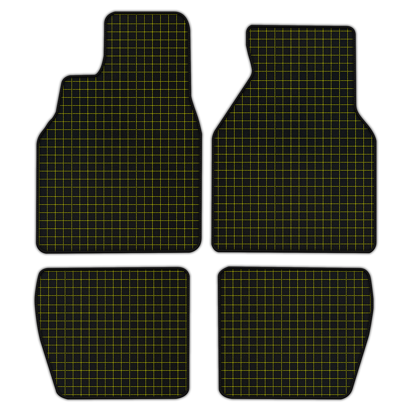 Customizable Leather Floor Mats with Square Pattern for Pontiac FireBird (1993-2002)