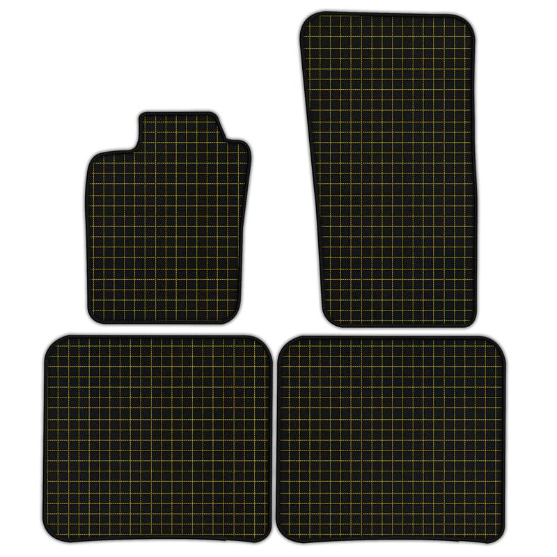 Customizable Leather Floor Mats with Square Pattern for Bentley Flying Spur (2019-2023)