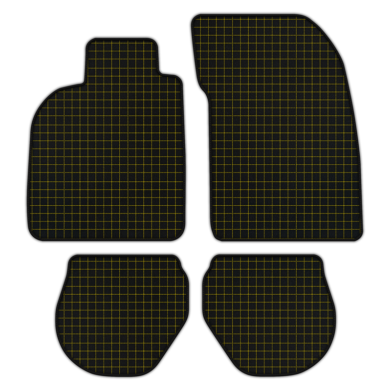 Customizable Leather Floor Mats with Square Pattern for Porsche 911 - 993 (1994-1998)