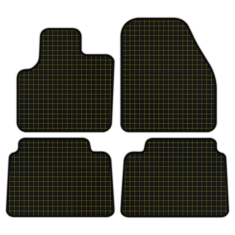 Customizable Leather Floor Mats with Square Pattern for Land Rover Discovery Sport (2019-2024)