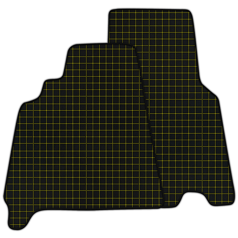 Customizable Leather Floor Mats with Square's Pattern for Ferrari 550 Maranello (1996-2002)