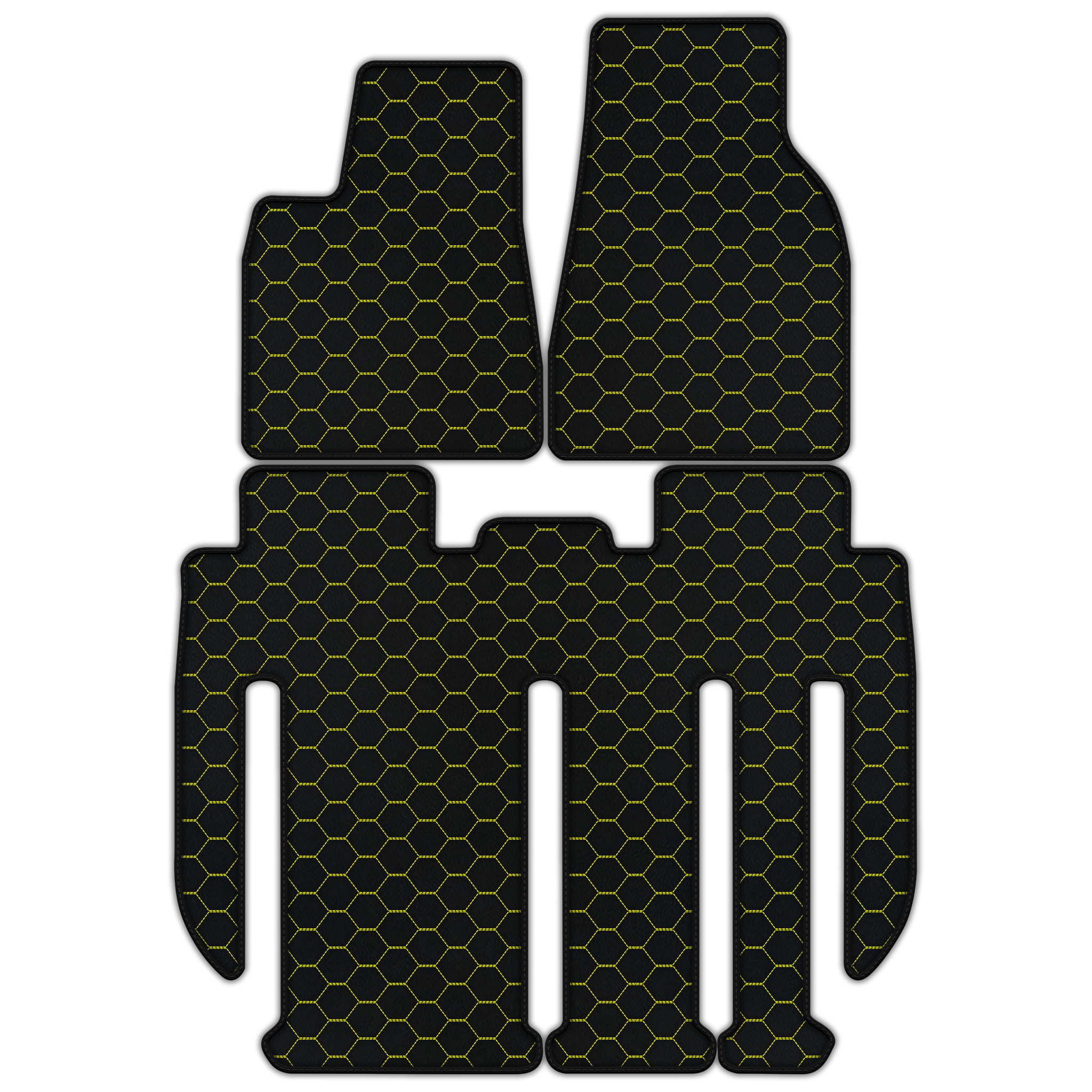 Custom Leather Floor Mats for Tesla Model X 7-Seater (2017-2025)