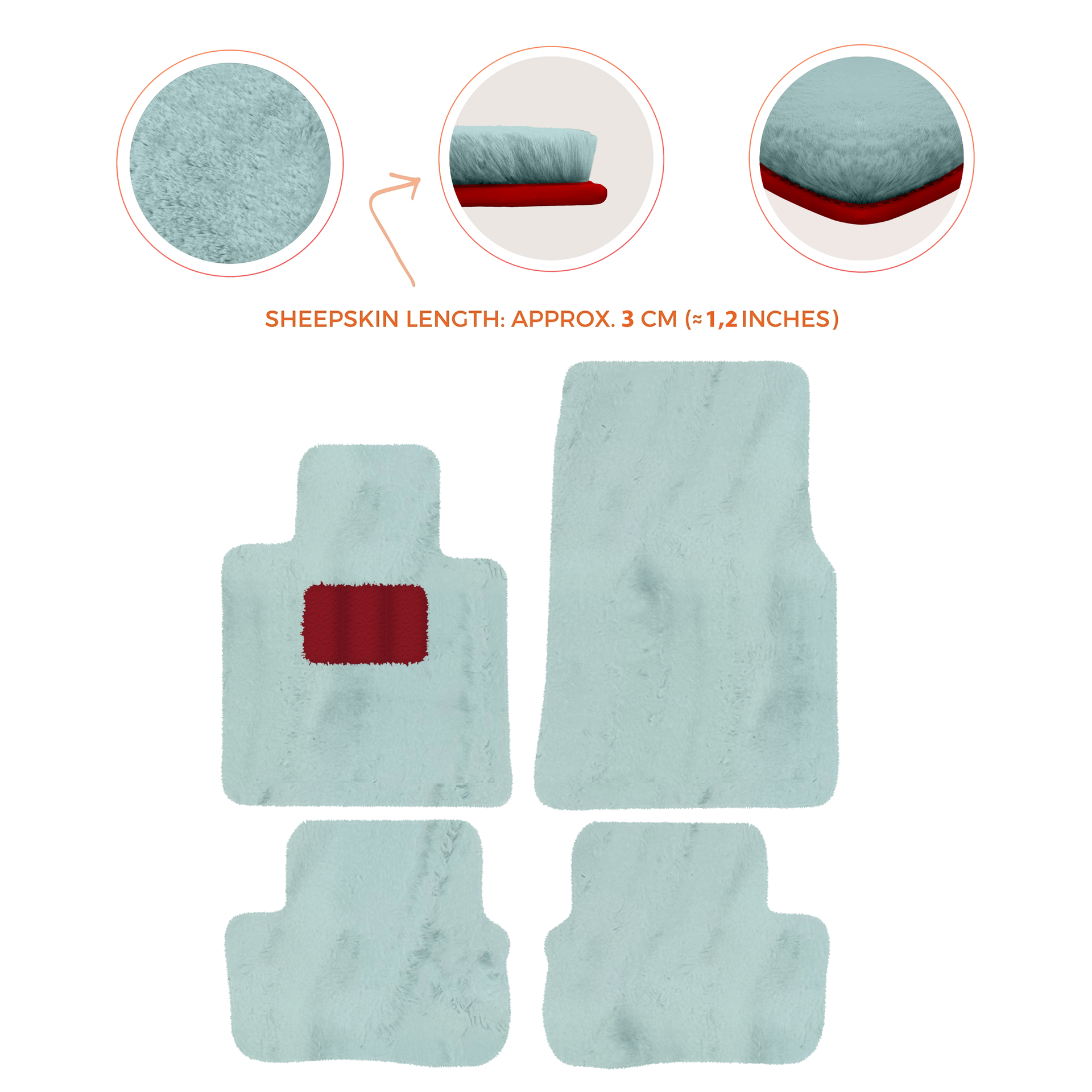 Premium Sheepskin Floor Mats for Rolls-Royce Cullinan (2018-2025)