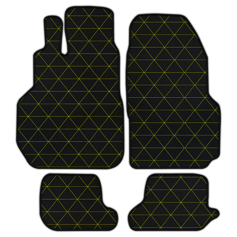 Customizable Leather Floor Mats with Triangle Pattern for Nissan GT-R (2009-2023)