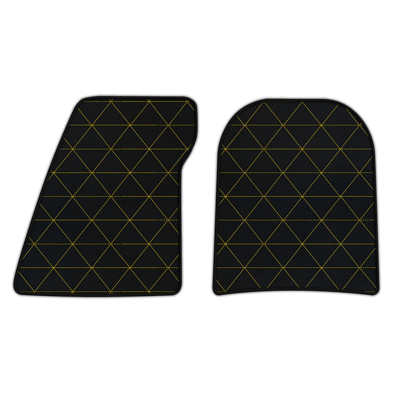 Customizable Leather Floor Mats with Triangle Pattern for Lotus Evija (2023-2024)