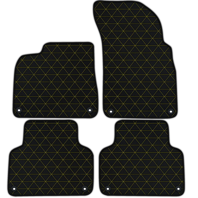 Tapis de voiture en cuir personnalisables avec motif