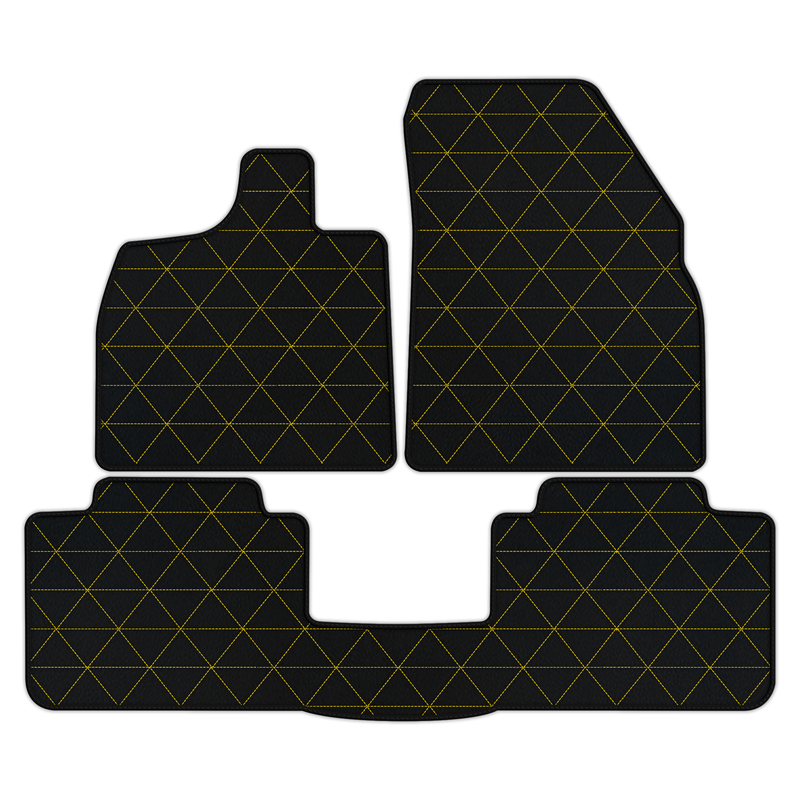 Customizable Leather Floor Mats with Triangle Pattern for Lotus Emeya (2024-2025)