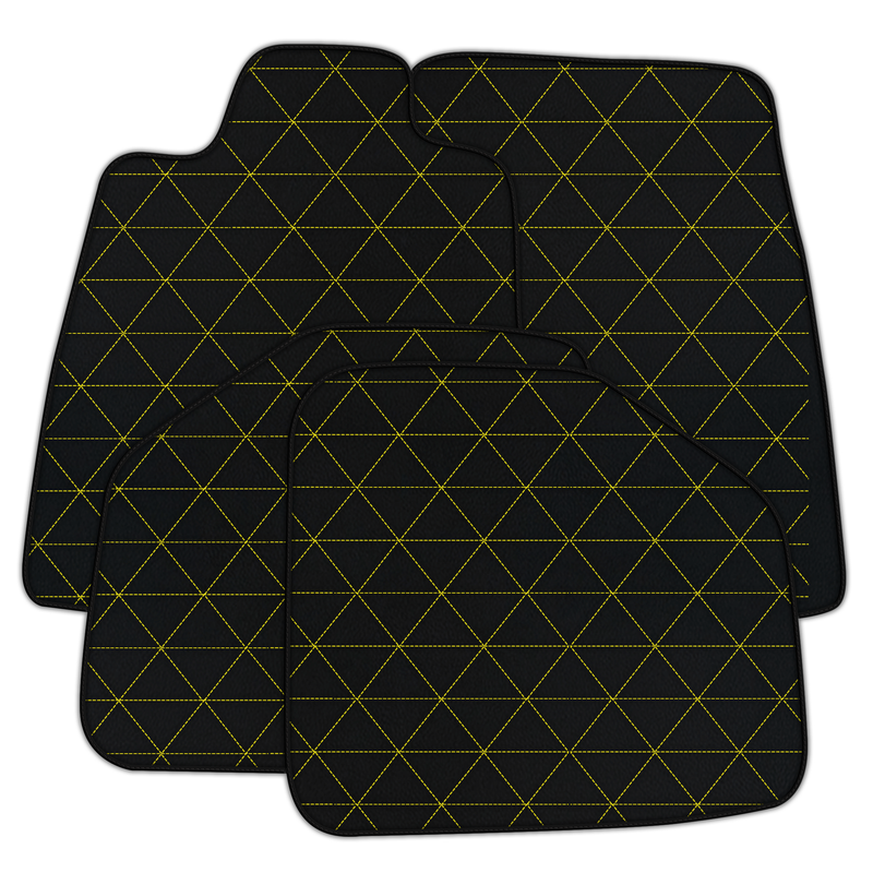 Tapis de voiture en cuir personnalisables à motif triangulaire pour Aston Martin DBX (2020-2023)