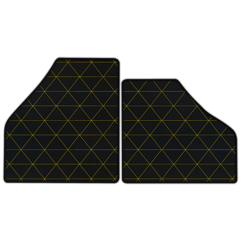 Customizable Leather Floor Mats with Triangle Pattern for Ferrari F50 (1995-1997)