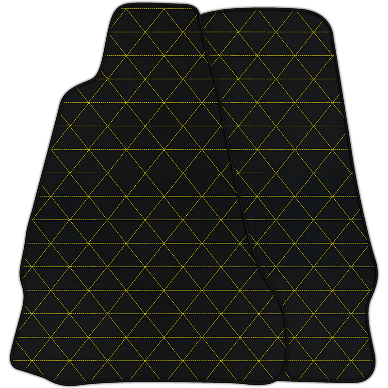 Alfombrillas de piel personalizables con diseño triangular para Aston Martin V8 Vantage (2005-2023)