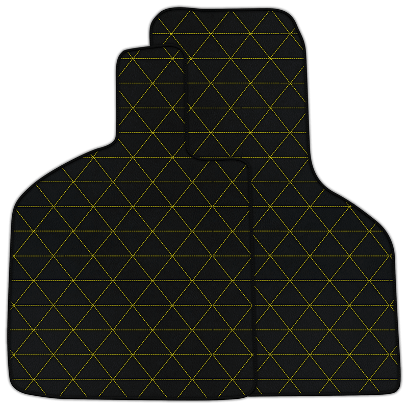 Tapis de voiture en cuir personnalisable avec motif triangulaire pour Lamborghini Huracan Tecnica (2022-2024)