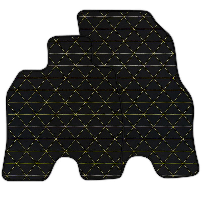 Tapis de voiture en cuir personnalisables avec motif en triangle pour BMW i8 Series l12 I15