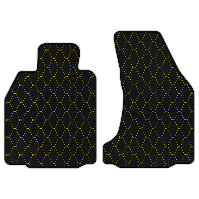 Customizable Leather Floor Mats with Vertical Hex Pattern for Porsche Porsche 987 Cayman (2009-2012)