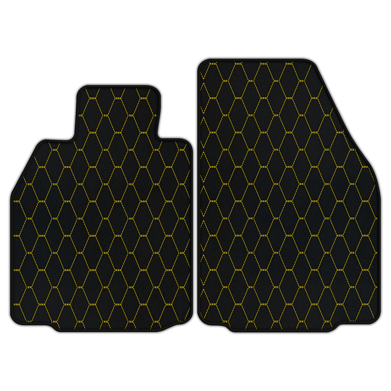 Customizable Leather Floor Mats with Vertical Hex Pattern for Porsche 911 GT3 (997) 2006–2011