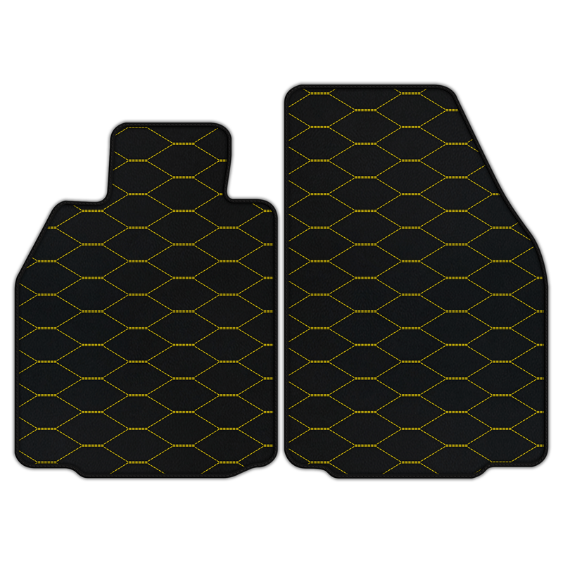 Customizable Leather Floor Mats with Viper Hex Pattern for Porsche 911 GT3 RS (997) 2006–2011