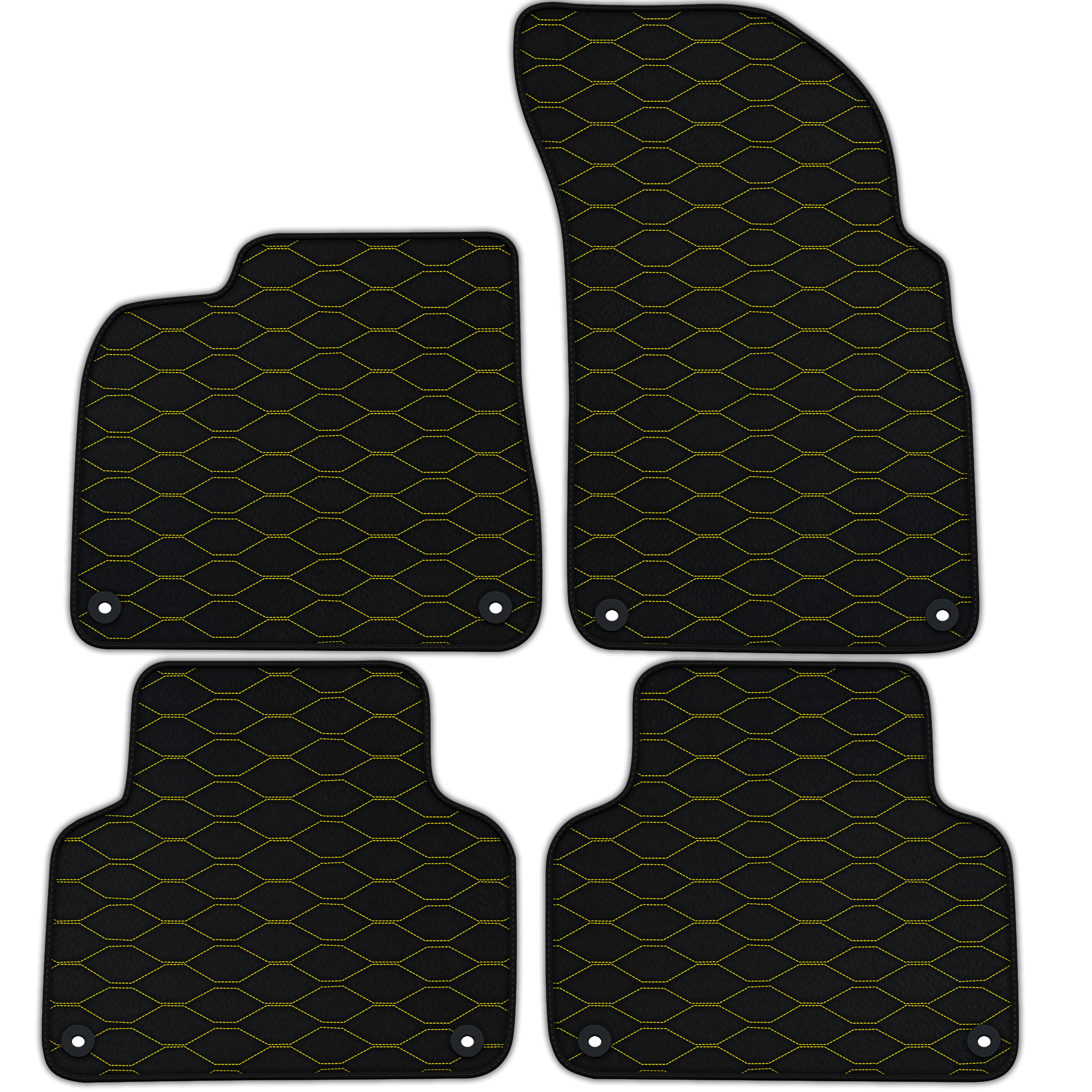 Customizable Leather Floor Mats with Viper Hex Pattern for Lamborghini Urus (2018-2026)